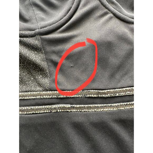 Revolve h:ours Black Gold Speckled Night Out Party El Dorado Mini Dress Large - Picture 5 of 11